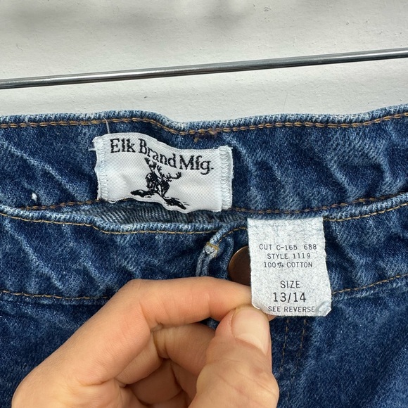 Vintage 80’s “Video” Printed High Rise Mid Wash Straight Leg Jeans Size 28 - Picture 7 of 9